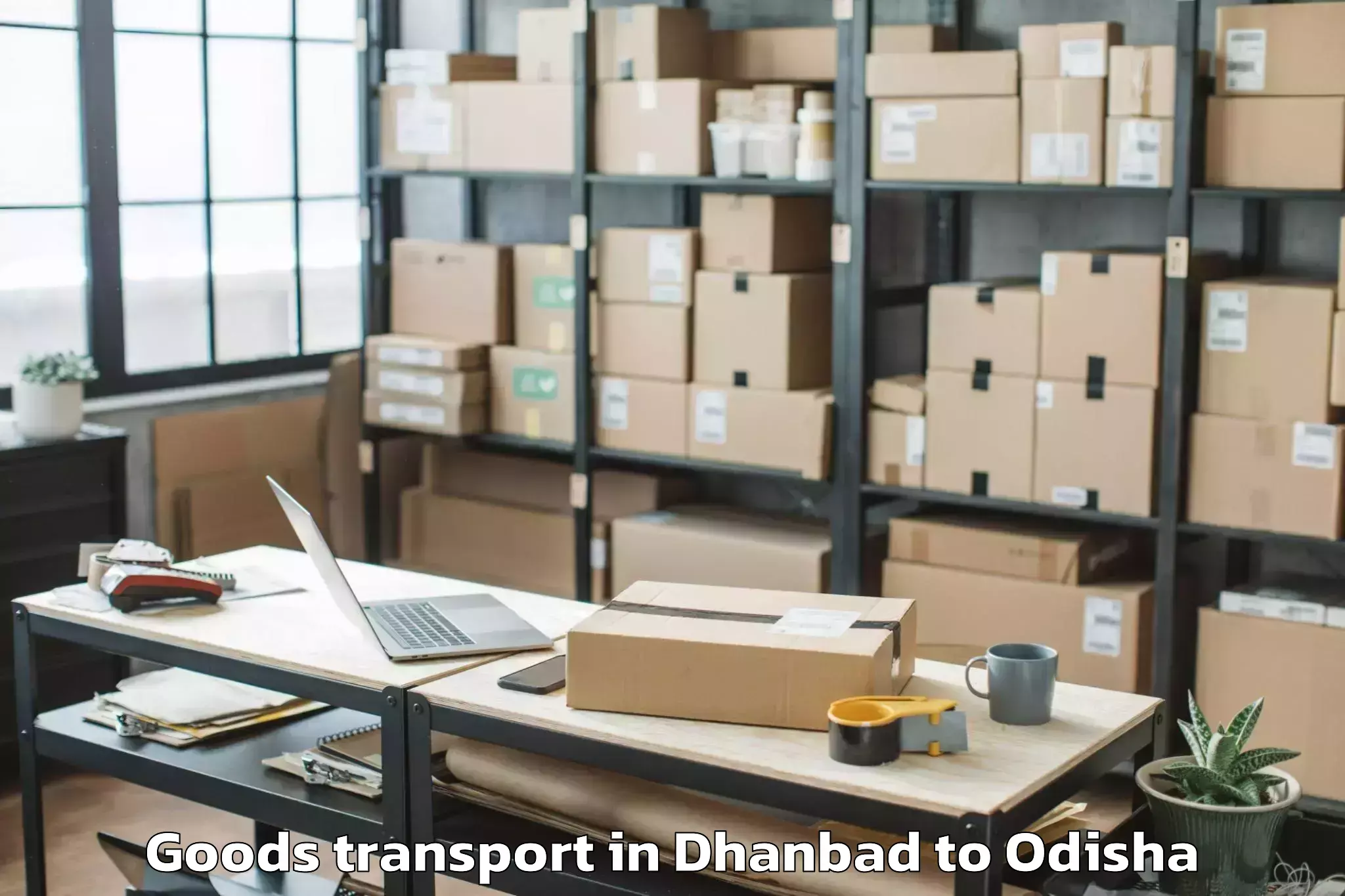 Trusted Dhanbad to Umerkote Goods Transport